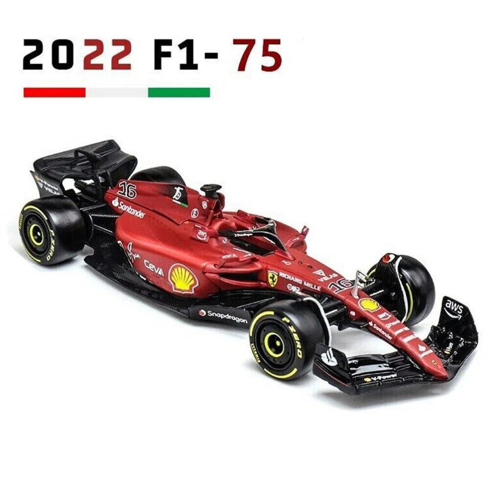 Coche modelo Ferrari F1-75 F1 2022 Bburago 1:43 #16 Charles Leclerc modelo coche Foto 4 de 4
