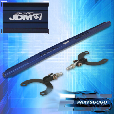 For 08-14 Mitsubishi Lancer Aluminum Rear Upper Strut Tower Brace Bar BLU