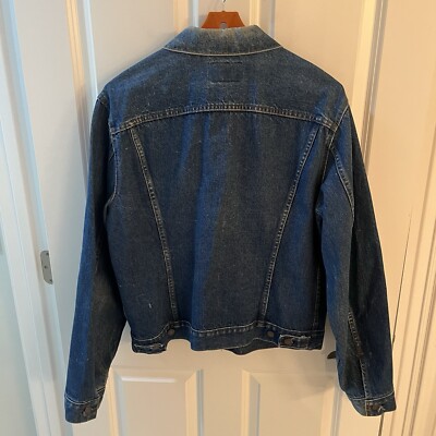 Vintage Levi's Type 3 71205 0217 Denim Jacket Men 46 USA Made Dark