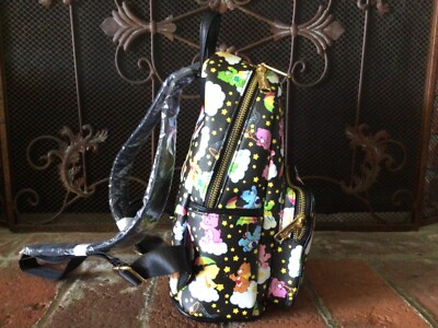 HTF NEW NWT Cakeworthy Care Bears Mini Backpack Black W/Tons  display picture 2