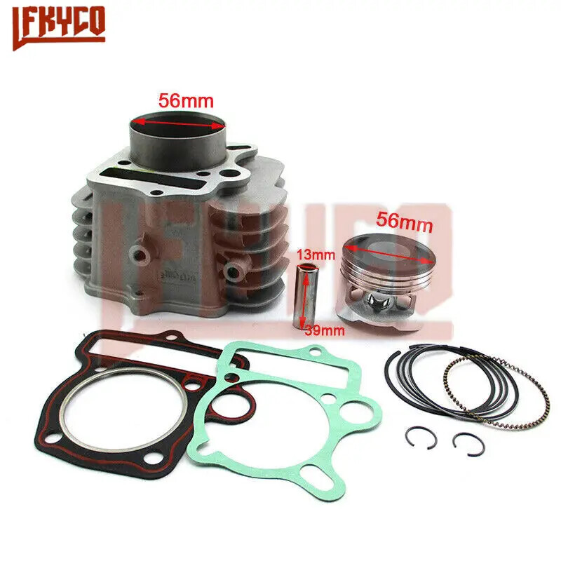 Motorcycle 56mm Engine Cylinder Piston Ring Gasket Kit Motor for