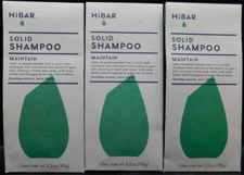 Lot Of 3 HiBar Solid Shampoo Bar 3.2oz Ea New & Sealed