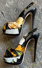 GIUSEPPE ZANOTTI⚡️Satin handkerchief knot peep toe slingback stilettos 36EU/6US — photo 5