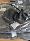 New Authentic Pandora Black Velvet Charm Ring Pouch Joblot - Wholesale 50pcs
