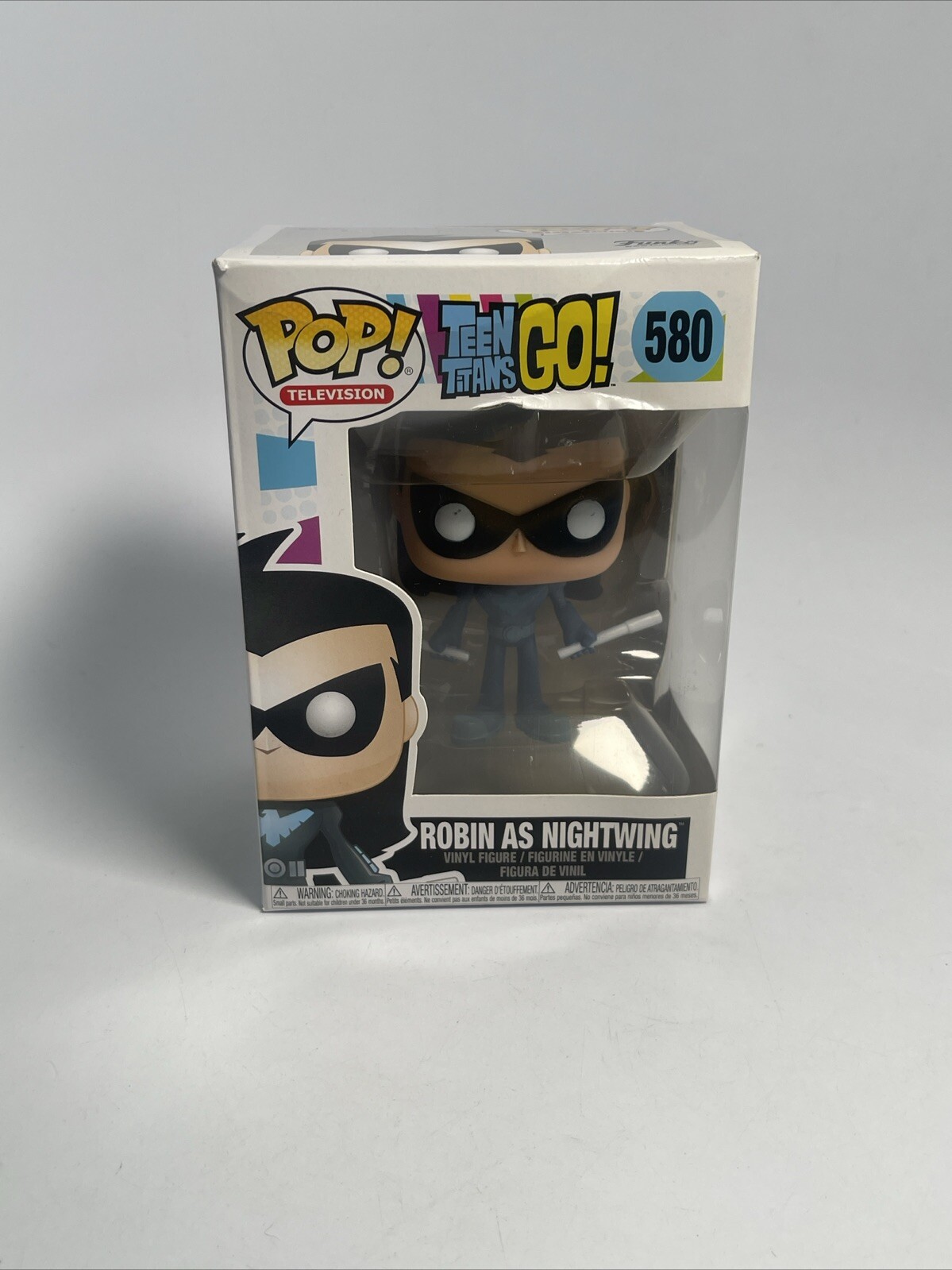 Funko Teen Titans Go! Pop Robin As Nightwing Vinyl Figure #580 Damaged Box