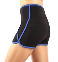 Sugar Pocket Women's Shorts Running Pants With Side Pockets Black/blue X-large on sale Sugar Pocket Women's Shorts Running Pants With Side Pockets Black/blue X-large on sale