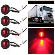 4pcs Red 1 Round Led Marker Lights For Truck Trailer Clearance Indicator Signal 4pcs Red 1 Round Led Marker Lights For Truck Trailer Clearance Indicator Signal