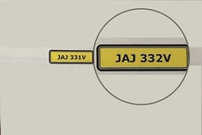 JAJ 332V - BARGAIN NUMBER PLATE NUMBER PLATE JASON JOHN JULIE JAJ Cover Plate
