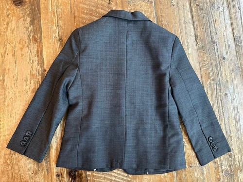 EUC Janie and Jack Boys Blazer Suit Jacket Size 4 Gray Wool Wedding Party - Picture 11 of 12