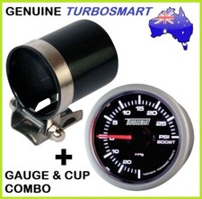 New Genuine Turbosmart Turbo Boost Gauge 30 Psi 52mm Cup Mounting Pod Combo