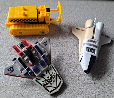  Gobots SPAC-C Space Shuttle 1983, Devastator Constructicon, Starscream Clip-on