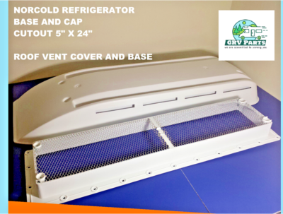 Norcold RV Refrigerator Roof Vent Cover With Base Polar White -RV