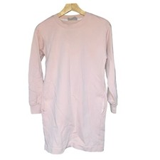 Everlane The Classic French Terry Pink Sweater Dress w/ Pockets Women's Medium