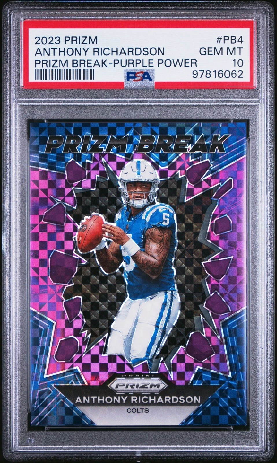 Anthony Richardson Panini Prizm Break #PB4 Purple Power