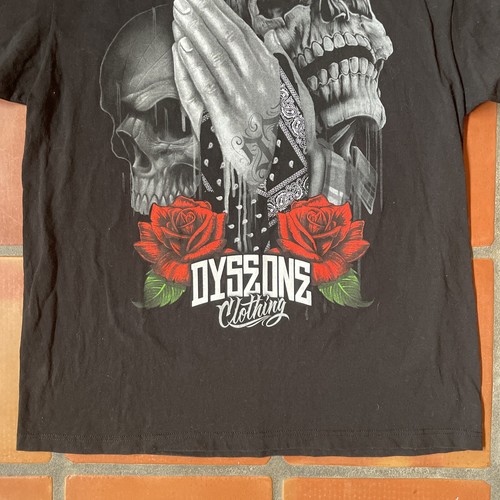 DYSEONE CLOTHING Men’s 2XL Black Graphic Print T-Shirt MADE IN USA Skull Praying - Picture 10 of 24