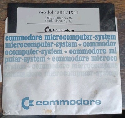 COMMODORE 64/128 -- MODEL 1551/1541 TEST-DEMO-DISKETTE (COMMODORE - DISK) #1557