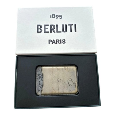 Berluti x Native Union Magnetic Card Holder for Smartphones Black Leather Used