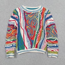 COOGI Sweater Kids 3T Classic Crewneck Thick Chunky 3D Knit Biggie Cosby Bright