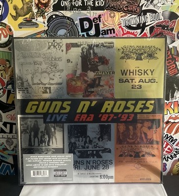 GUNS N ROSES Live Era 87-93 NEW 4LP PICTURE DISC VINYL/500 W/HYPE STICKER