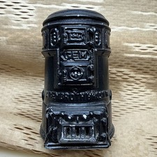 VTG Abendroth Bros NY GEM Heater Stove Black Cast Iron Still Coin Bank 4.75&rdquo;