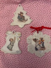 Goebel Hummel Porcelain Christmas Ornaments 1999 - Snowflake Tree Bell PERFECT