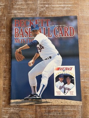 NOLAN RYAN BECKETT MAGAZINE OCTOBER 1989 BASEBALL CARD PRICE GUIDE #55 RANGERS