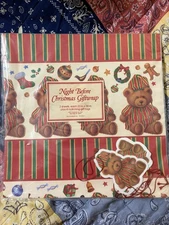 Vintage Avon Night Before Christmas Gift Wrap 2 Sheets Plus 4 Gift Tags New