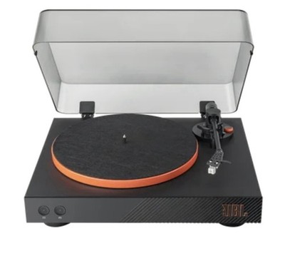 JBL Spinner Bluetooth Plattenspieler Black Orange Riemenantrieb