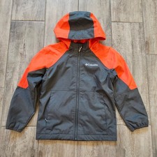 Columbia Endless Explorer Jacket Boys Size XS 6/7 Hooded Grey Orange Zip Winter
