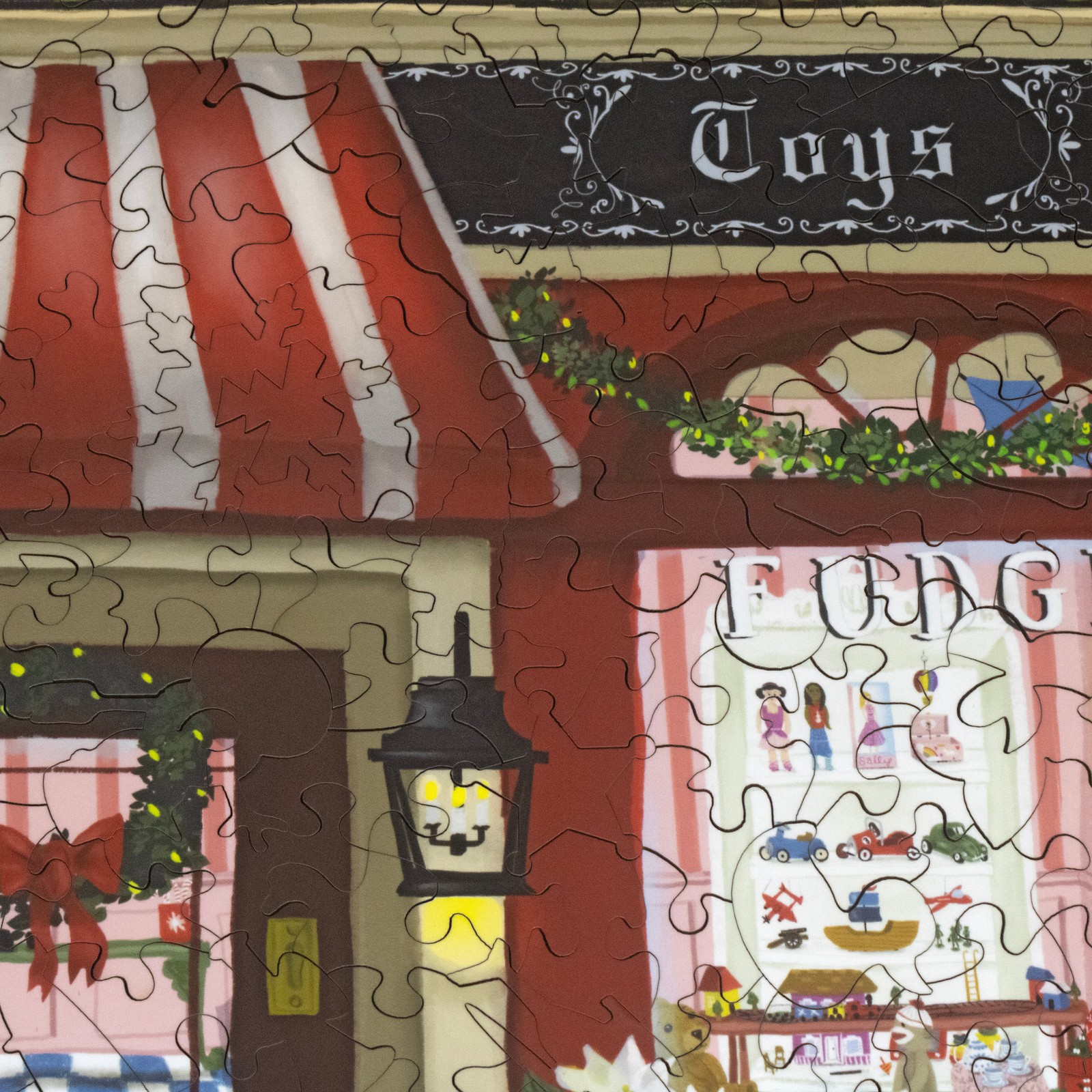 The Christmas Shoppe (482 Piece Wooden Jigsaw Puzzle)