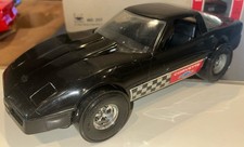 Strombecker TootsieToy Black Corvette No Box Made in USA 1985. Large. Used.