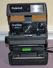 Polaroid OneStep Closeup 600 Instant Film Camera With Neck Strap -- Untested
