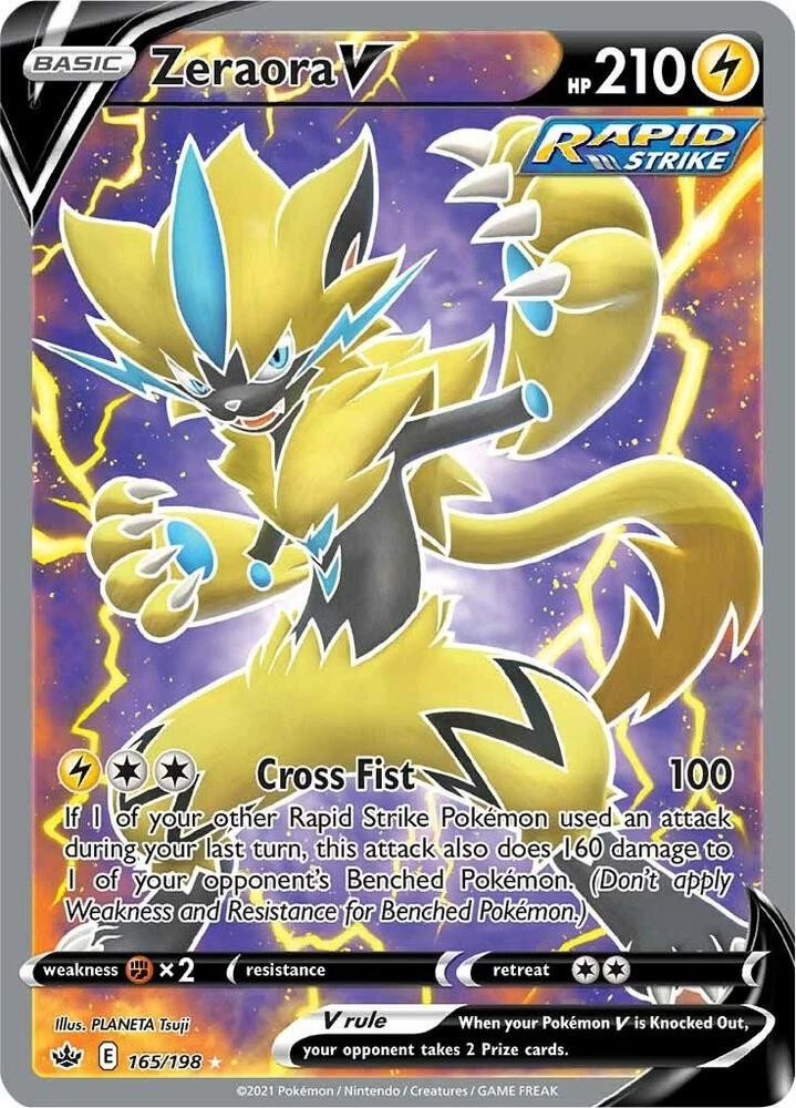 Zeraora V 165/198 Swsh06: Sword & Shield - Chilling Reign for sale
