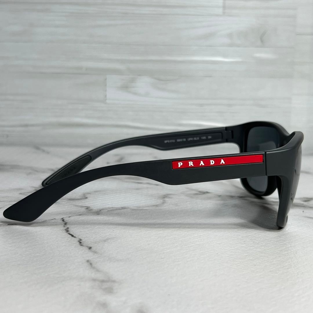 PRADA SPS01U UFK-5L0 Matte Gray Sunglasses New thumbnail 5