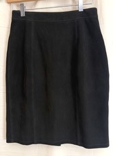 90 s Vintage G-III Global Identity Suede Leather Pencil Skirt