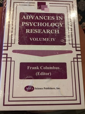 Advances in Psychology Research, Hardcover by Columbus, Frank (EDT), Brand Ne...