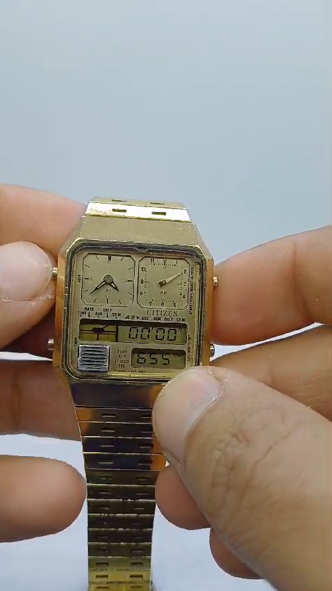 RARE VINTG CITIZEN 8980-084900Y 30-5049 ANA DIGITAL