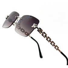 Sunglasses Black Lens Fashion Shades Aviator Style Trendy UV400 Protection Gafas