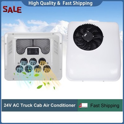 24V 8000BTU Air Conditioner For Caravan Truck Split RV AC Unit Heat & Cooling
