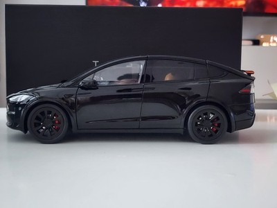 1:18 Tesla Model X Plaid Black EV Dealer Edition Diecast | eBay