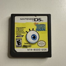 SpongeBob's Truth or Square Video Game Nintendo DS, 2009 Loose Tested