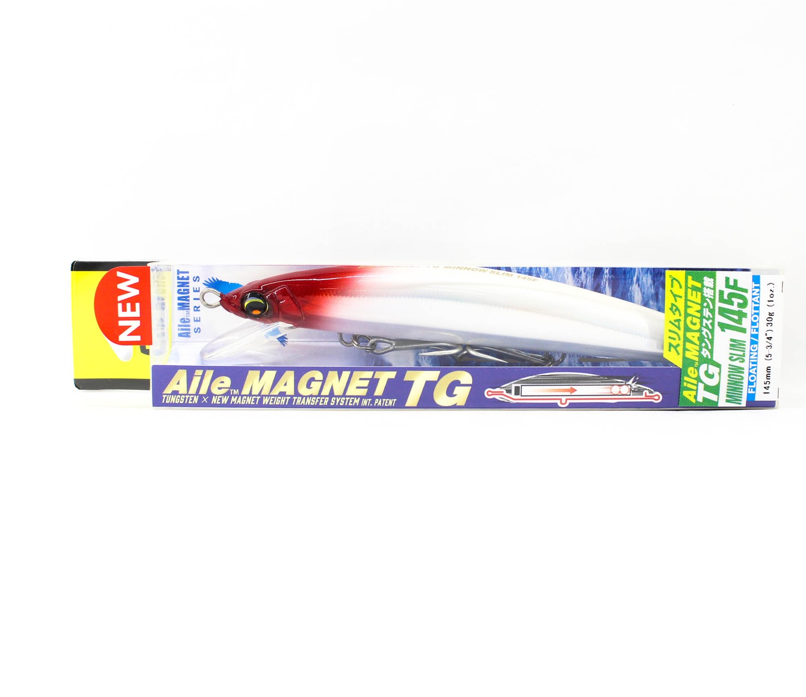 Yo Zuri Duel Alie Magnet TG Minnow Slim 145F Floating Lure F1258-HRH (7783)