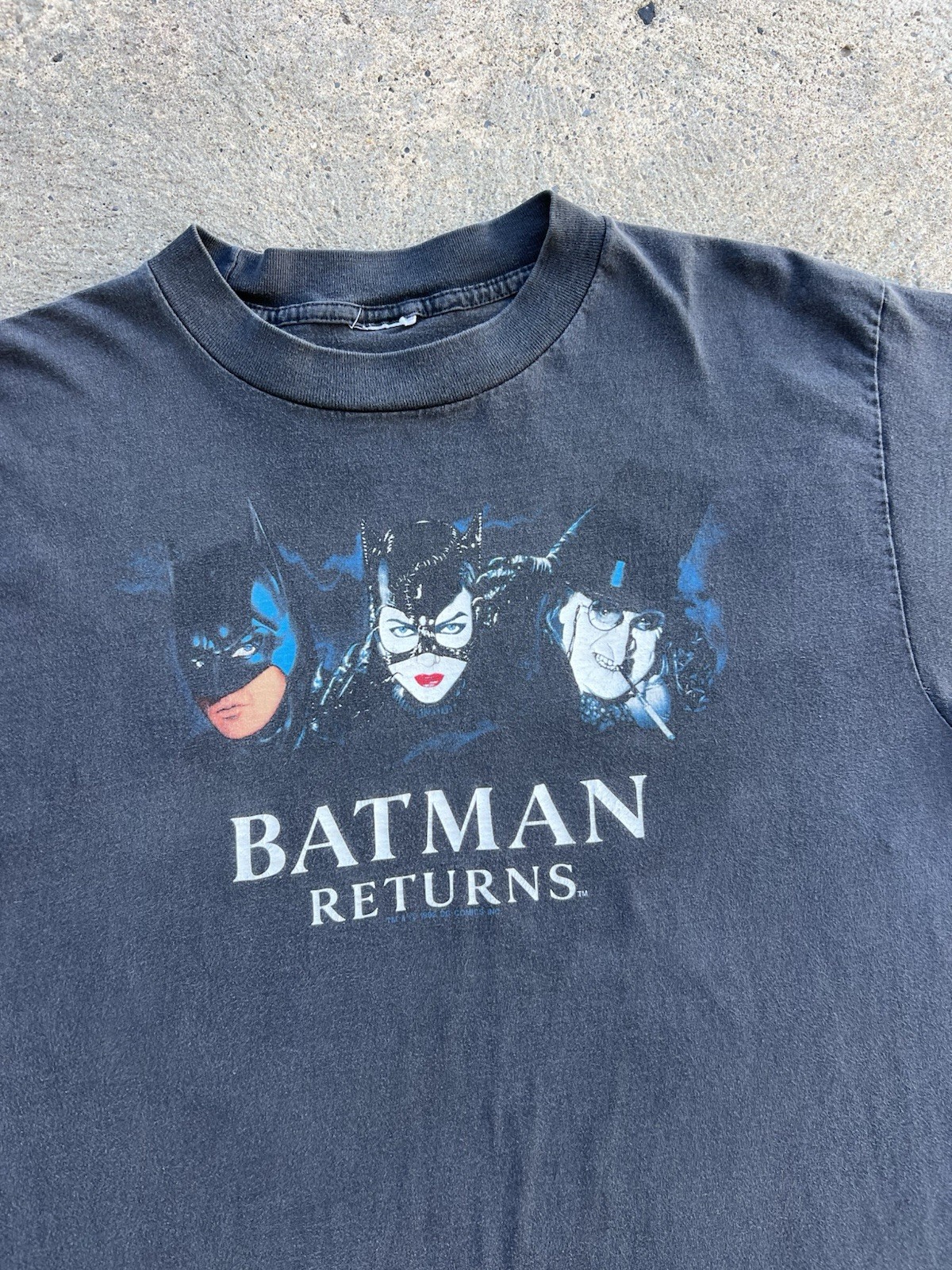 Veste Jean Vintage Batman Returns DC Comics - Taille XL - Années 90 - Occasion Très Bon État
