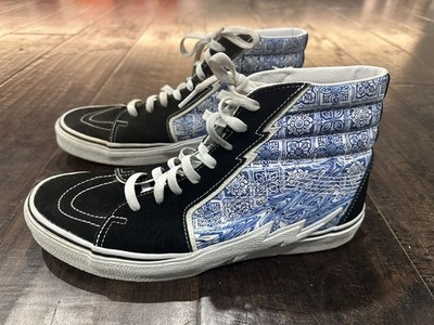VANS Sk8 Hi Bolt, Liquify Black Blue White, Mens US Size 11.5 High Top Colorful