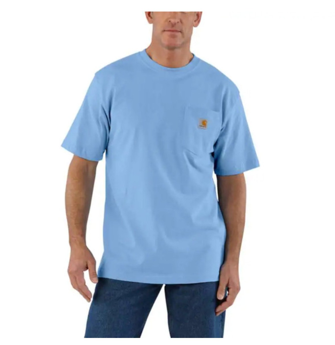 Carhartt Loose Fit Heavyweight Short-Sleeve Pocket T-shirt Blue Large Tall