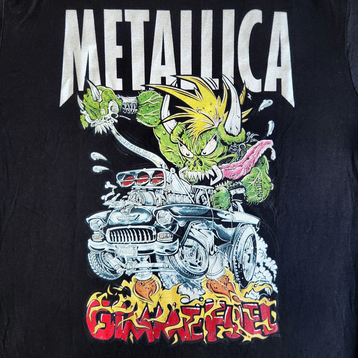 Metallica Gimme Fuel Rock Band Music Official Merch Black S-XL 