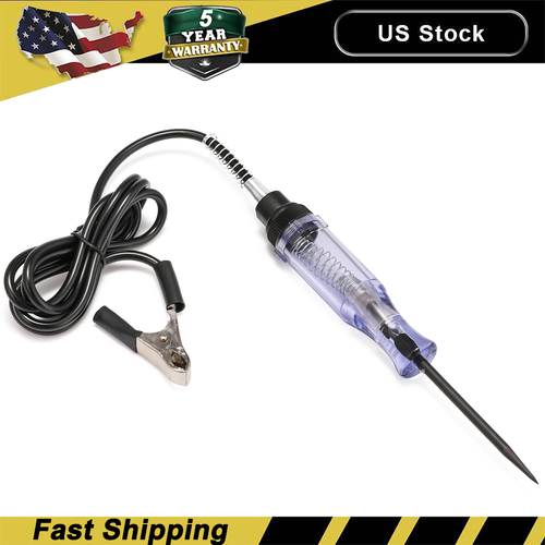 Testeur De Circuit électrique Pour Voiture - 6V 12V 24V - Idéal Pour Tester La Continuité Et La Tension - Livré Avec Une Sonde
