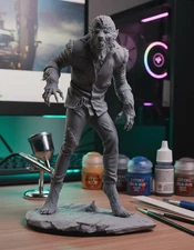 Wolfman – Printable STL |  Display Statue | Digital File