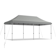 6 x 3m Heavy Duty Pop Up Gazebo with 3 Height Positions and Wheeled Storage Bag