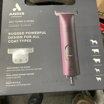 Andis 23330 Professional AGC Super 2-Speed Horse Clipper with Detachable Blade